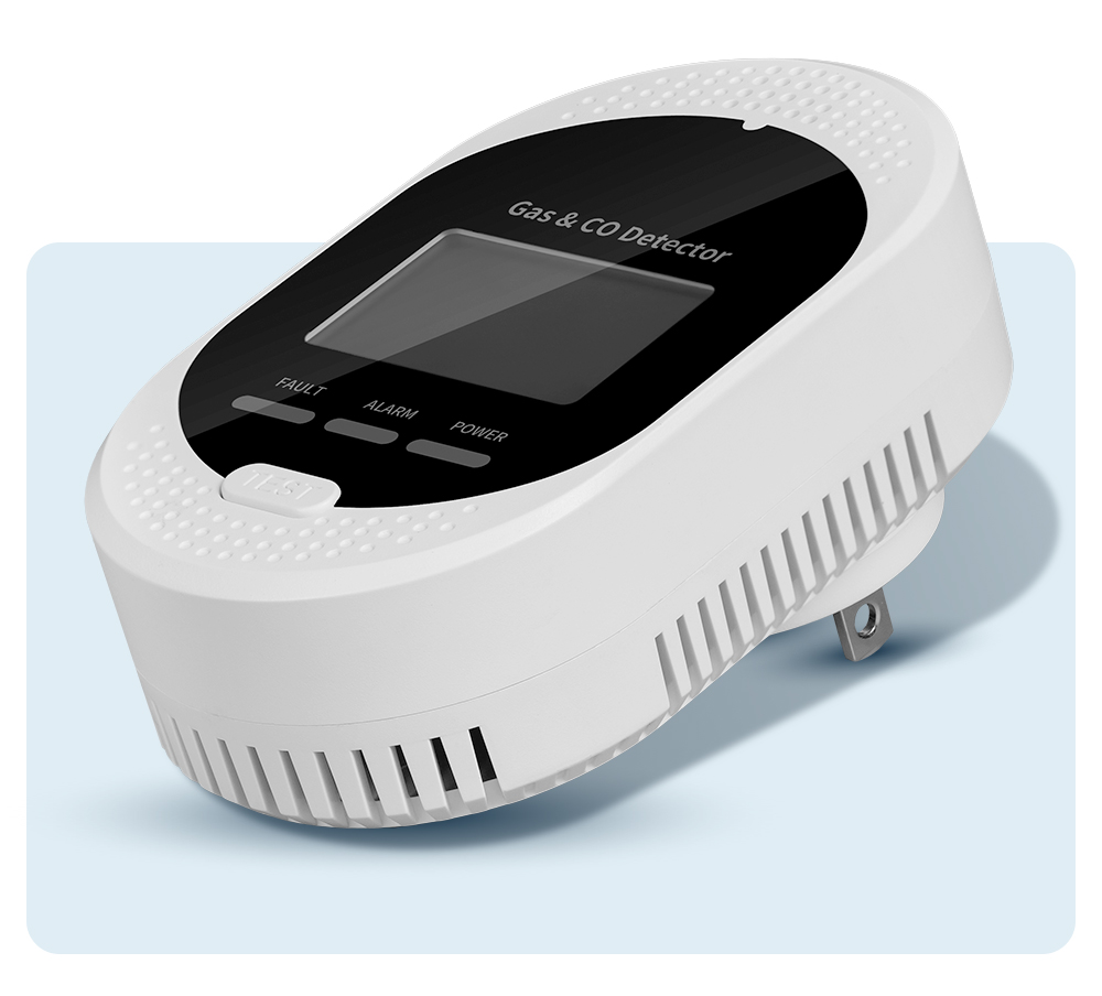 Подключаемый датчик температуры, влажности, газа и угарного газа 4 в 1